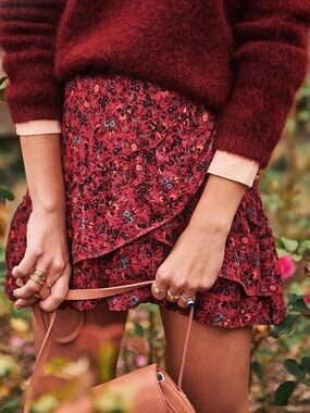Sezane Floral Skirt